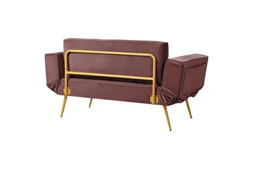 Touya Bäddsoffa 2-sits - Guld/Rosa - Möbler - Vardagsrum - Bäddsoffor