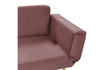 Touya Bäddsoffa 2-sits - Guld/Rosa - Möbler - Vardagsrum - Bäddsoffor