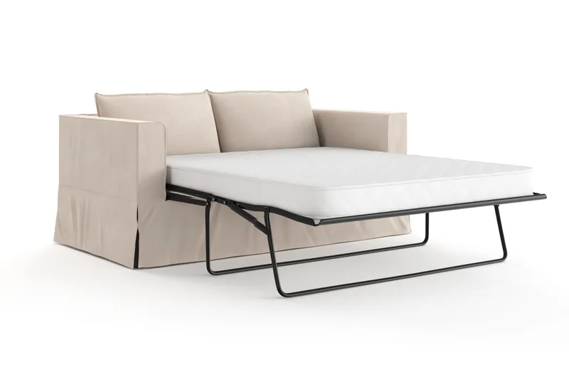 Travstad 3-sits Bäddsoffa i Chenille - Beige - Möbler - Vardagsrum - Bäddsoffor - 3-sits bäddsoffa