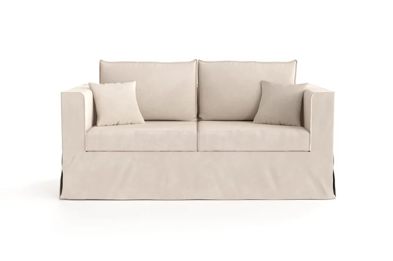 Travstad 3-sits Bäddsoffa i Chenille, Beige