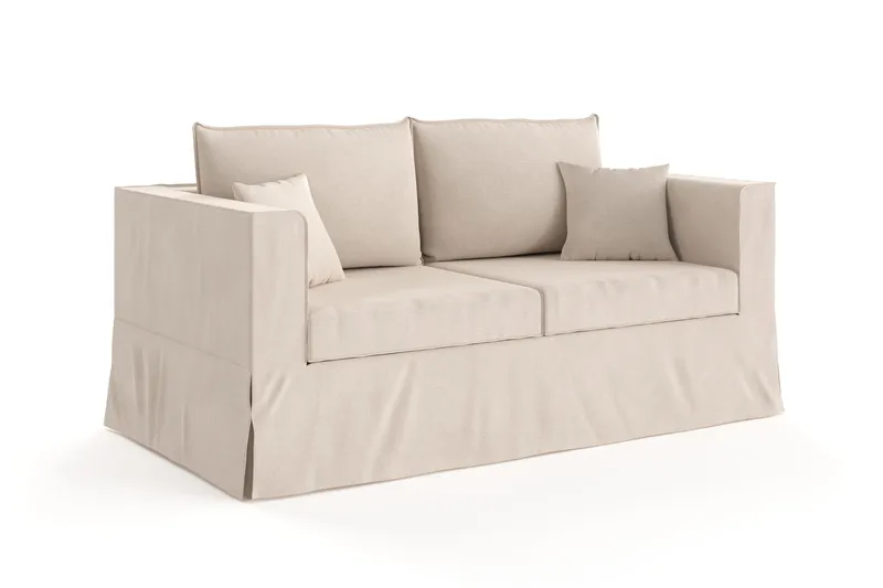 Travstad 3-sits Bäddsoffa i Chenille - Beige - Möbler - Vardagsrum - Bäddsoffor - 3-sits bäddsoffa