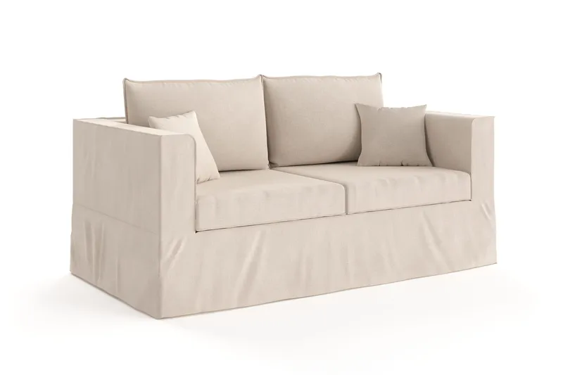 Travstad 3-sits Bäddsoffa i Chenille - Beige - Möbler - Vardagsrum - Bäddsoffor - 3-sits bäddsoffa