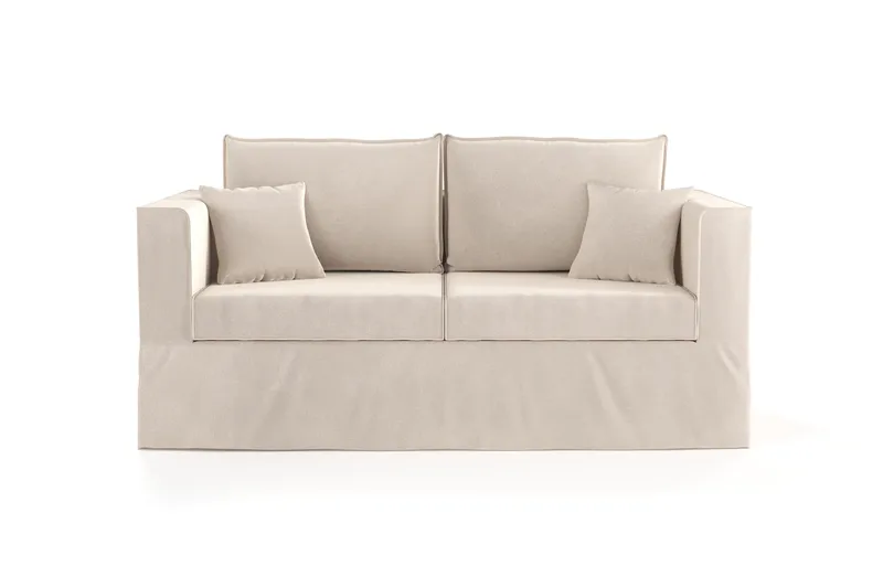 Travstad 3-sits Bäddsoffa i Chenille - Beige - Möbler - Vardagsrum - Bäddsoffor - 3-sits bäddsoffa