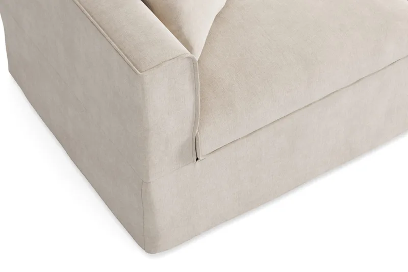 Travstad 3-sits Bäddsoffa i Chenille frammåtbäddad - Beige - Möbler - Vardagsrum - Bäddsoffor - 3-sits bäddsoffa