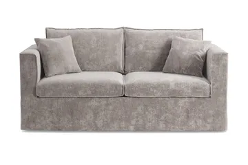 Travstad 3-sits Bäddsoffa med HVILA Bäddmadrass 140x200 cm Latex med Tvättbar klädsel