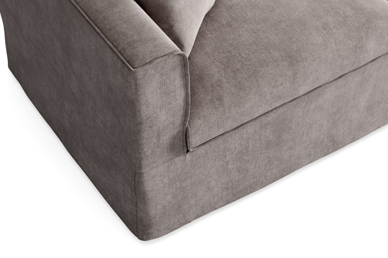 Travstad 3-sits Bäddsoffa med HVILA Bäddmadrass 140x200 cm Memoryskum med Tvättbar klädsel - Grå/Vit - Möbler - Vardagsrum - Bäddsoffor - 3-sits bäddsoffa