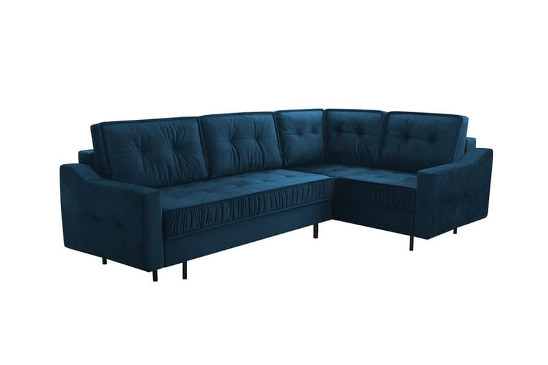 Tregaron 4-sits Hörnbäddsoffa Mörkblå - Möbler - Vardagsrum - Bäddsoffor - Hörnbäddsoffa