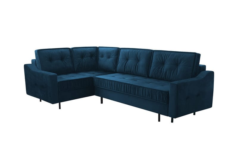 Tregaron 4-sits Hörnbäddsoffa Mörkblå - Möbler - Vardagsrum - Bäddsoffor - Hörnbäddsoffa