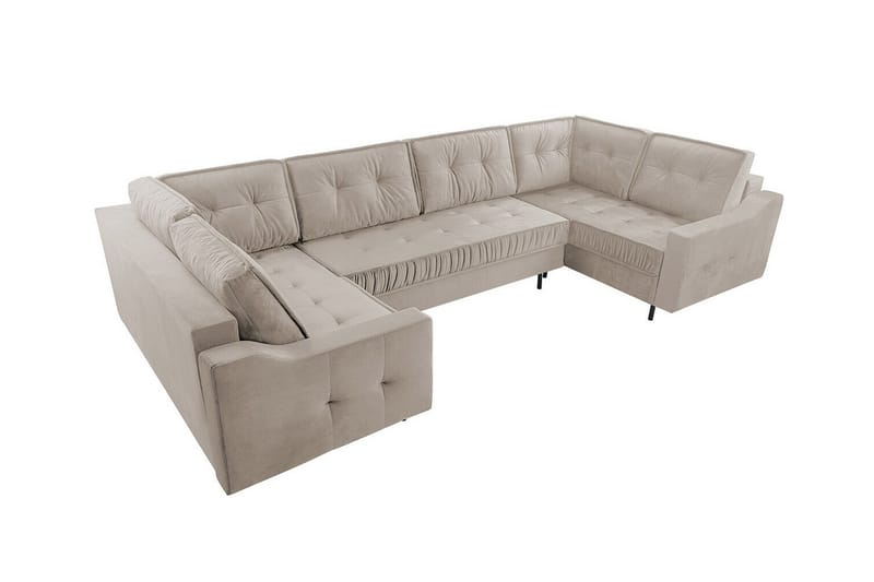 Tregaron 5-sits Hörnbäddsoffa Beige - Möbler - Vardagsrum - Bäddsoffor - Hörnbäddsoffa
