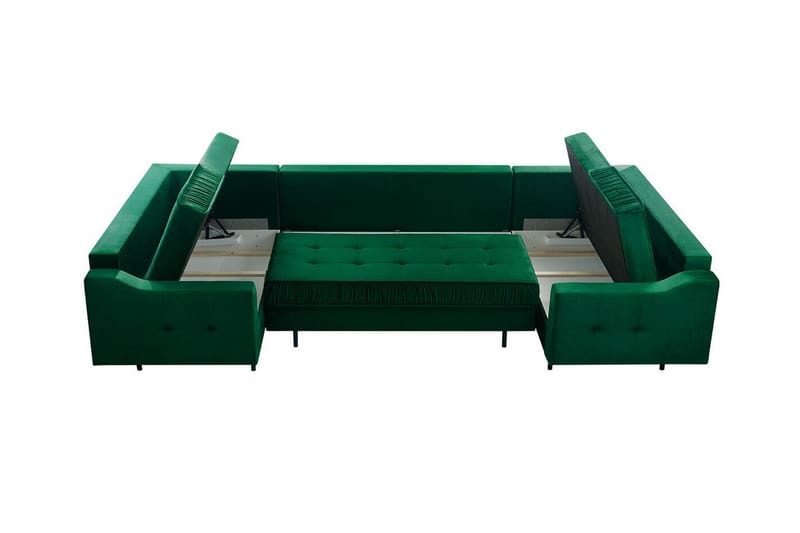 Tregaron 5-sits Hörnbäddsoffa Gul - Möbler - Vardagsrum - Bäddsoffor - Hörnbäddsoffa