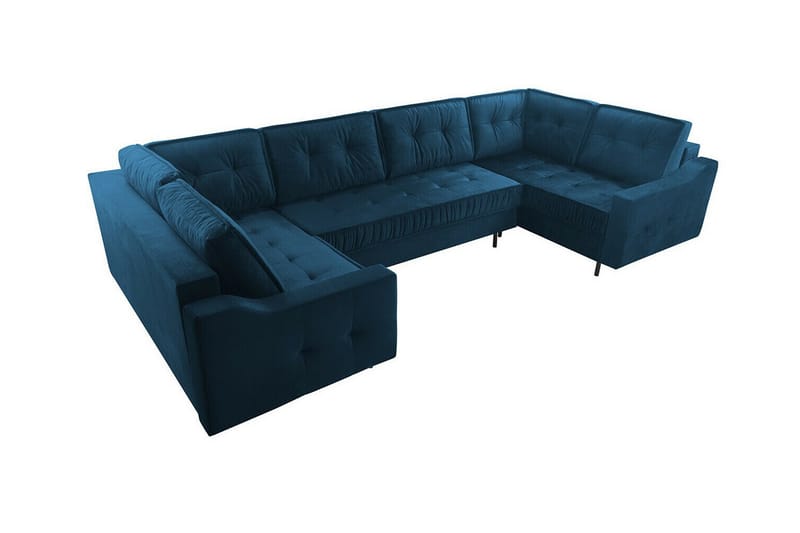 Tregaron 5-sits Hörnbäddsoffa Mörkblå - Möbler - Vardagsrum - Bäddsoffor - Hörnbäddsoffa