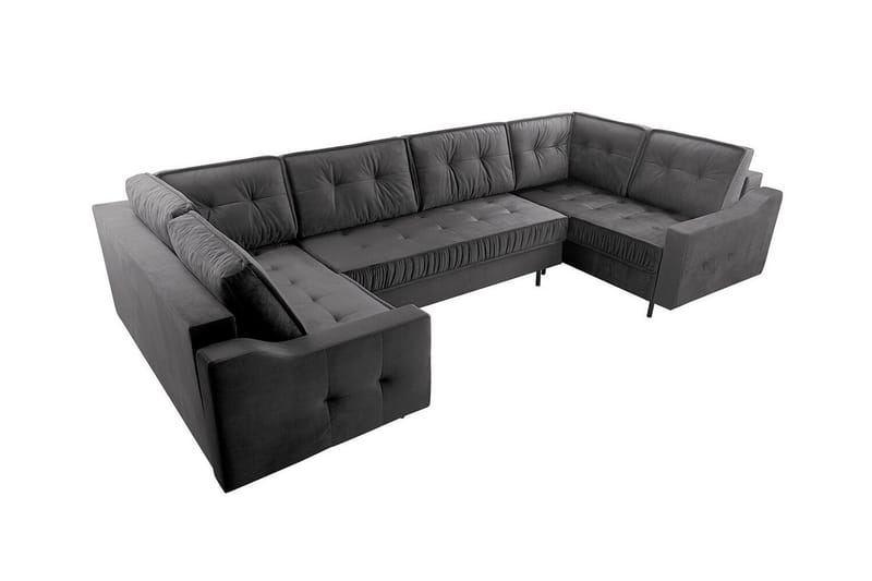 Tregaron 5-sits Hörnbäddsoffa Mörkgrå - Möbler - Vardagsrum - Bäddsoffor - Hörnbäddsoffa