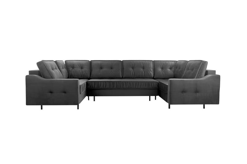 Tregaron 5-sits Hörnbäddsoffa Mörkgrå - Möbler - Vardagsrum - Bäddsoffor - Hörnbäddsoffa