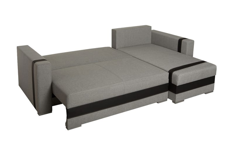 Trendy Divanbäddsoffa 235x155x82 cm - Grå - Möbler - Vardagsrum - Bäddsoffor