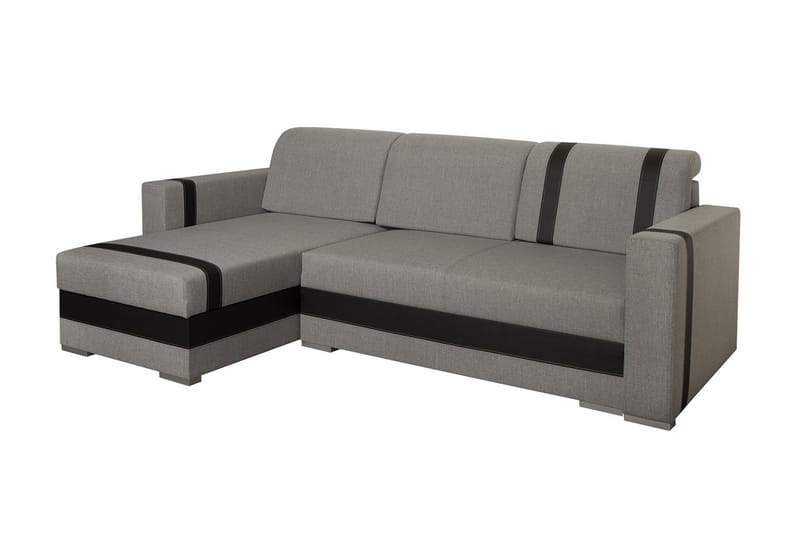 TRENDY Divanbäddsoffa 235x155x82 cm - Grå - Möbler - Vardagsrum - Bäddsoffor
