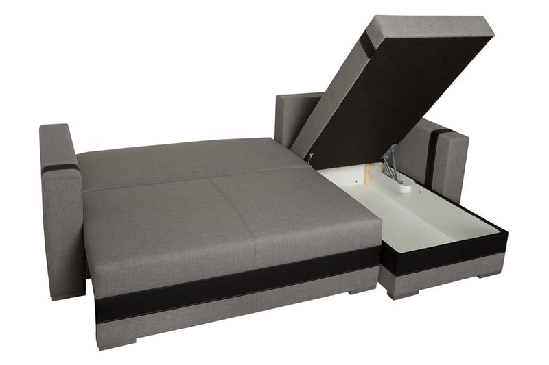 Trendy Divanbäddsoffa 235x155x82 cm - Grå - Möbler - Vardagsrum - Bäddsoffor