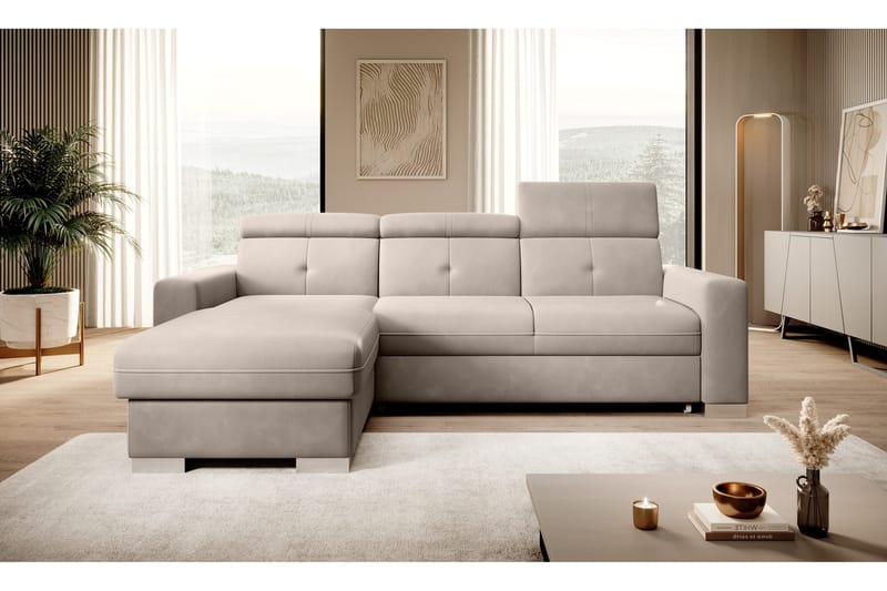 Trent Bäddsoffa m. Divan med Förvaring 3-sits - Beige - Möbler - Vardagsrum - Bäddsoffor