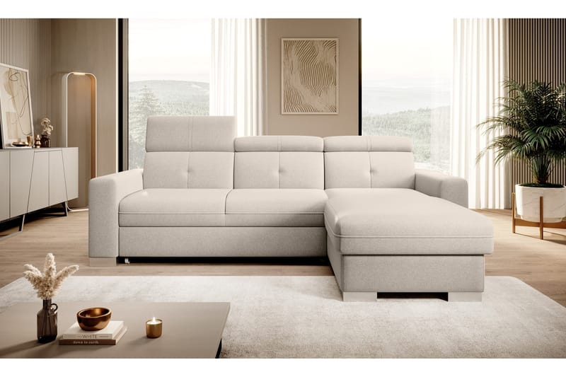 Trent Bäddsoffa m. Divan med Förvaring 3-sits - Beige - Möbler - Vardagsrum - Bäddsoffor