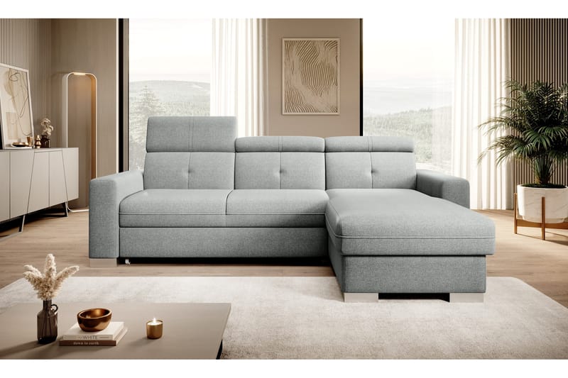 Trent Bäddsoffa m. Divan med Förvaring 3-sits - Grå - Möbler - Vardagsrum - Bäddsoffor