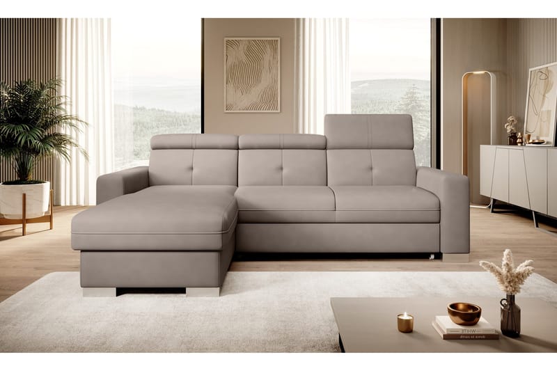 Trent Bäddsoffa m. Divan med Förvaring 3-sits - Grå - Möbler - Vardagsrum - Bäddsoffor