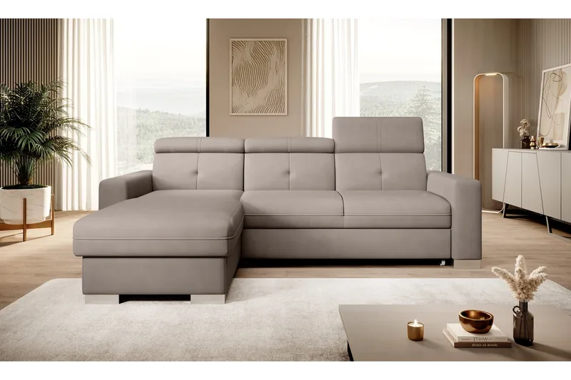 Trent Bäddsoffa m. Divan med Förvaring 3-sits - Grå - Möbler - Vardagsrum - Bäddsoffor