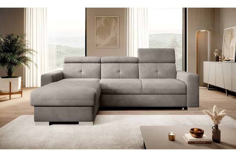 Trent Bäddsoffa m. Divan med Förvaring 3-sits - Grå - Möbler - Vardagsrum - Bäddsoffor