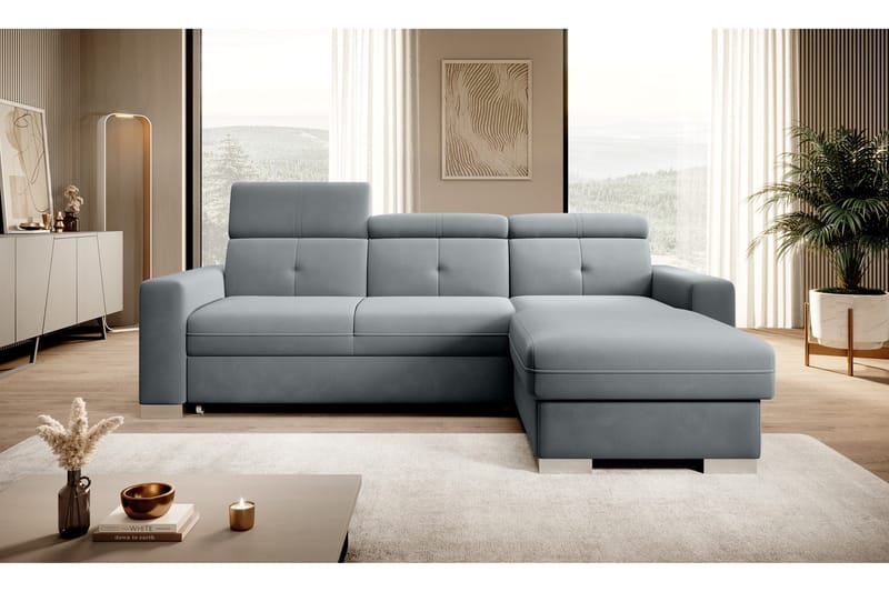 Trent Bäddsoffa m. Divan med Förvaring 3-sits - Grå - Möbler - Vardagsrum - Bäddsoffor