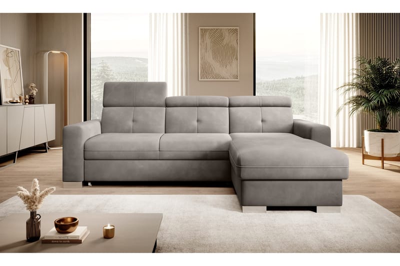 Trent Bäddsoffa m. Divan med Förvaring 3-sits - Grå - Möbler - Vardagsrum - Bäddsoffor