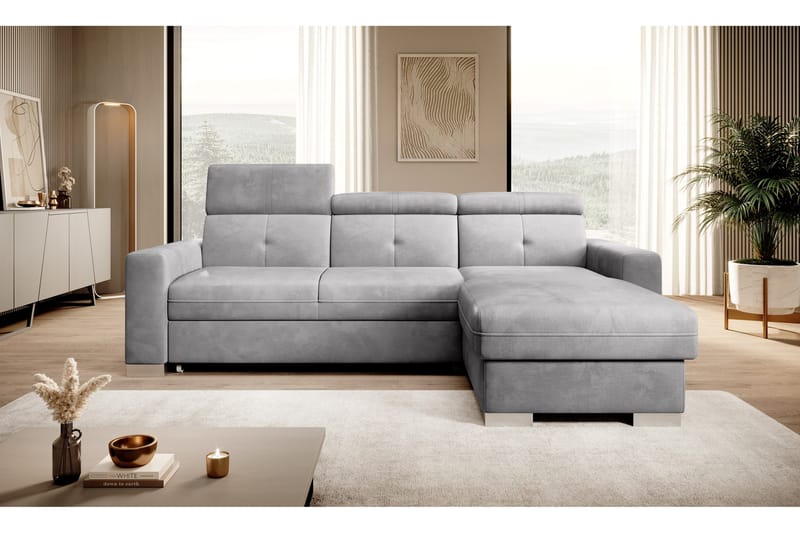 Trent Bäddsoffa m. Divan med Förvaring 3-sits - Grå - Möbler - Vardagsrum - Bäddsoffor