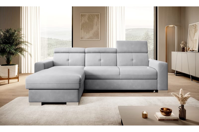 Trent Bäddsoffa m. Divan med Förvaring 3-sits - Grå - Möbler - Vardagsrum - Bäddsoffor