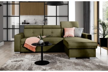 Trent Bäddsoffa m. Divan med Förvaring 3-sits - Grön - Möbler - Vardagsrum - Bäddsoffor