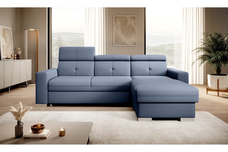 Trent Bäddsoffa m. Divan med Förvaring 3-sits - Mörkblå - Möbler - Vardagsrum - Bäddsoffor