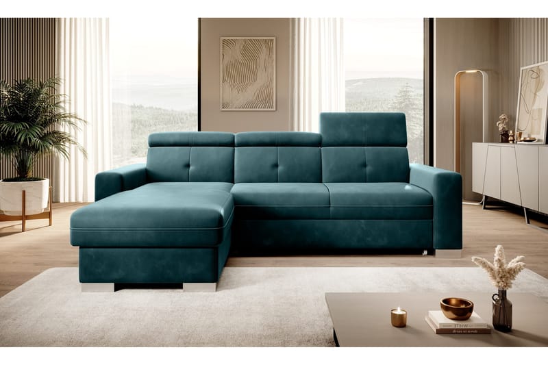 Trent Bäddsoffa m. Divan med Förvaring 3-sits - Mörkgrön - Möbler - Vardagsrum - Bäddsoffor