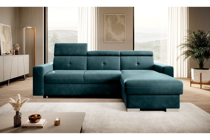 Trent Bäddsoffa m. Divan med Förvaring 3-sits - Mörkgrön - Möbler - Vardagsrum - Bäddsoffor