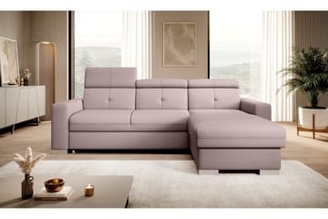 Trent Bäddsoffa m. Divan med Förvaring 3-sits - Rosa - Möbler - Vardagsrum - Bäddsoffor