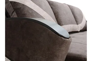 Turbo Bäddsoffa 200x96x90 cm - Brun/Grå - Möbler - Vardagsrum - Bäddsoffor
