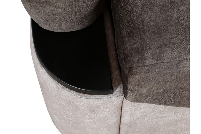 TURBO Bäddsoffa 200x96x90 cm - Brun/Grå - Möbler - Vardagsrum - Bäddsoffor