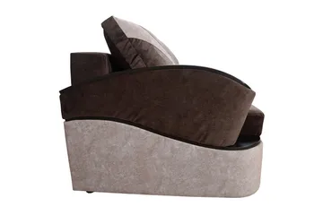 Turbo Bäddsoffa 200x96x90 cm - Brun/Grå - Möbler - Vardagsrum - Bäddsoffor
