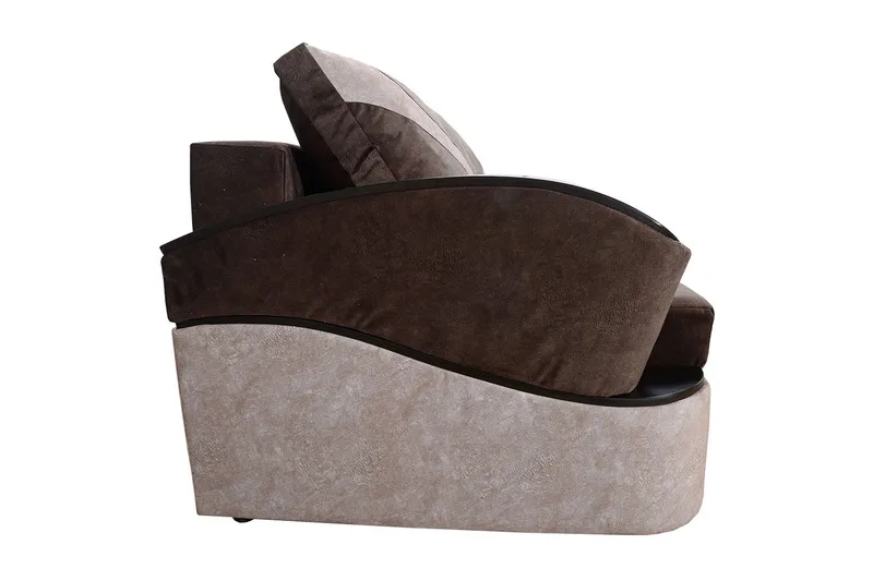 Turbo Bäddsoffa 200x96x90 cm - Brun/Grå - Möbler - Vardagsrum - Bäddsoffor