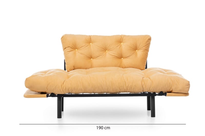 TURIELLOS 2-sits Bäddsoffa Gul - Möbler - Vardagsrum - Bäddsoffor