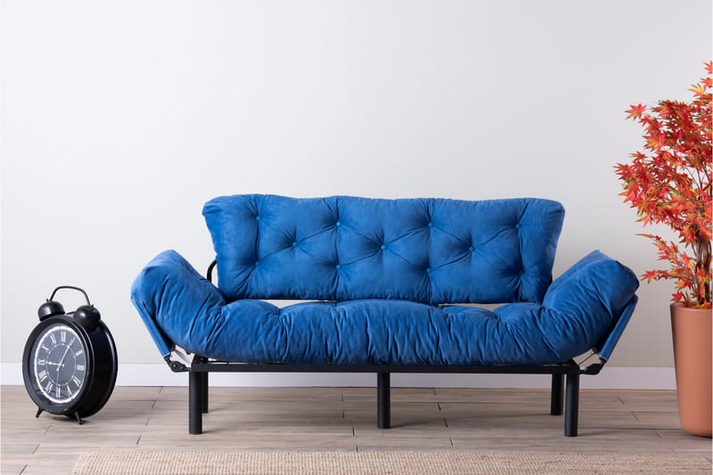 TURIELLOS 3-sits Bäddsoffa Blå - Möbler - Vardagsrum - Bäddsoffor