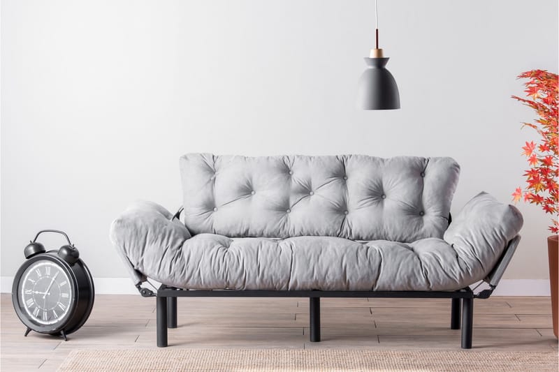 TURIELLOS 3-sits Bäddsoffa Grå - Möbler - Vardagsrum - Bäddsoffor