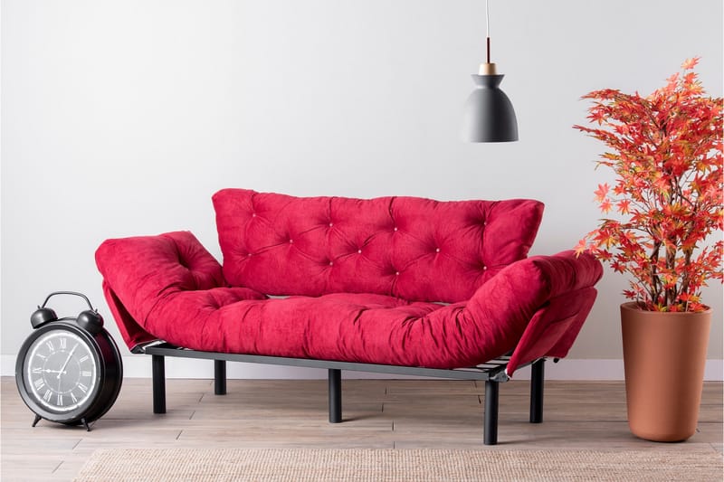 TURIELLOS 3-sits Bäddsoffa Röd - Möbler - Vardagsrum - Bäddsoffor