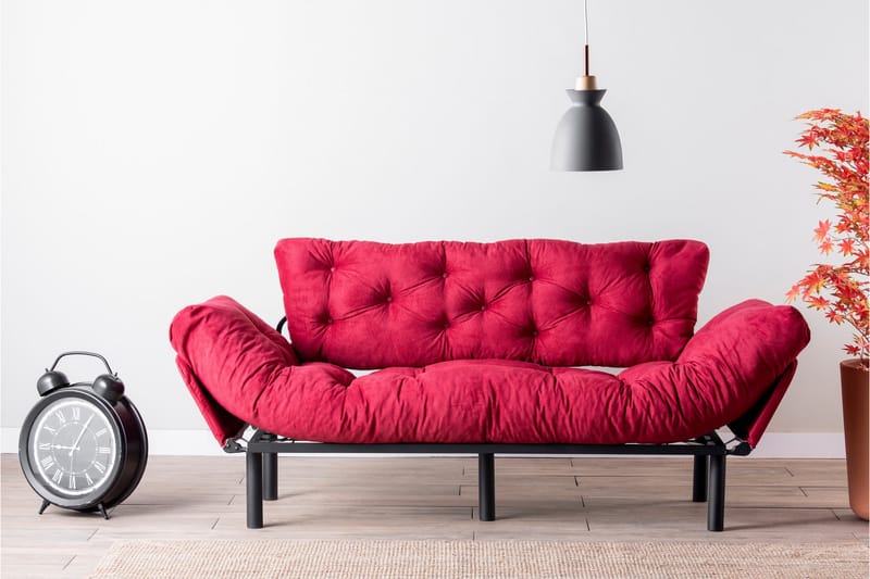 TURIELLOS 3-sits Bäddsoffa Röd - Möbler - Vardagsrum - Bäddsoffor