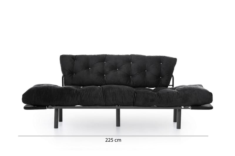 TURIELLOS 3-sits Bäddsoffa Svart - Möbler - Vardagsrum - Bäddsoffor