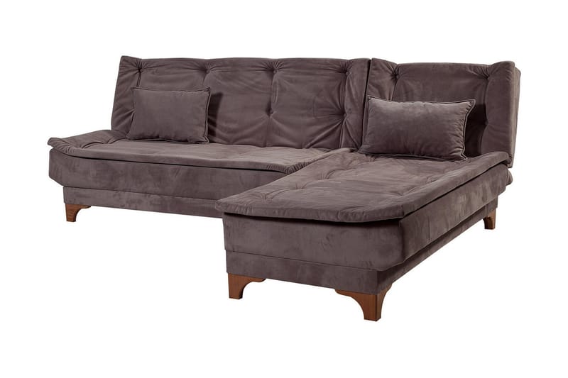 Turso Bäddsoffa med Divan Höger - Grå - Möbler - Vardagsrum - Bäddsoffor