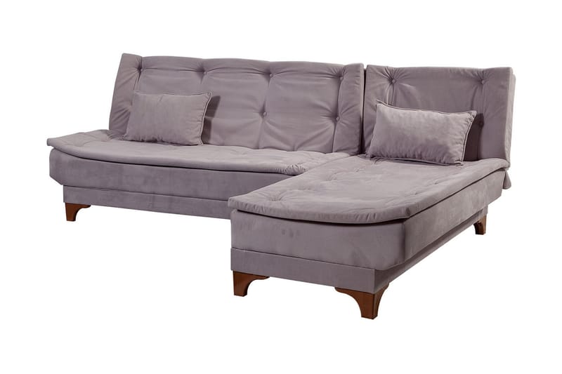 Turso Bäddsoffa med Divan Höger - Grå - Möbler - Vardagsrum - Bäddsoffor