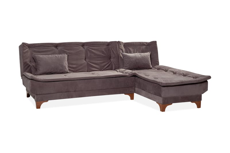Turso Bäddsoffa med Divan Höger - Grå - Möbler - Vardagsrum - Bäddsoffor