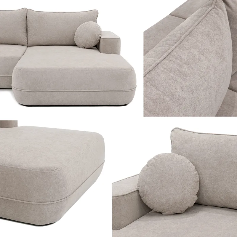 Uppland Bäddsoffa Dubbeldivan 5-sits - Beige - Möbler - Vardagsrum - Bäddsoffor - U bäddsoffa