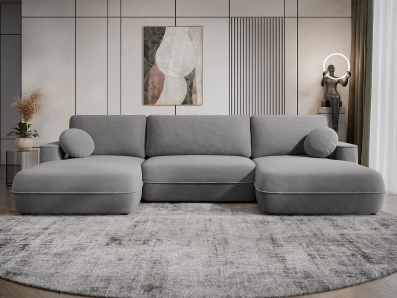 Uppland Bäddsoffa Dubbeldivan 5-sits - Grå - Möbler - Vardagsrum - Bäddsoffor - U bäddsoffa